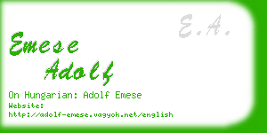 emese adolf business card